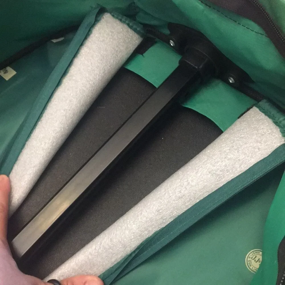 Jameson Green Travel Backpack with wheels and a retractable handle